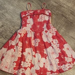 Zara Floral Fuchia And White Kids Dress